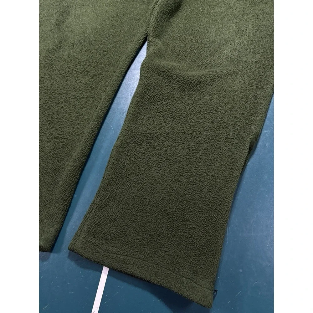 Cabelas‎ Polartec Fleece Pants Men's XL Green Pockets Outdoor Hunting Sweatpants